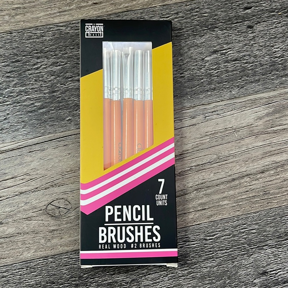 Real wood #2 makeup pencil brushes (never used)